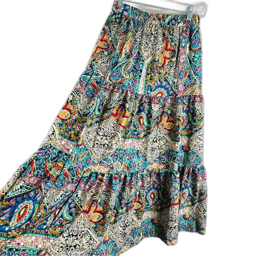 SHEIN Multicolor Paisley Maxi Skirt - Picture 3 of 10